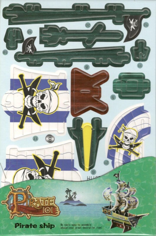 48147-8 3D puzzle STRIKE - PIRÁTSKÁ LOĎ